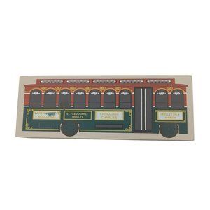 Cat's Meow Village El Paso Juarez Trolley Co., El Paso, Texas Shelf Sitter